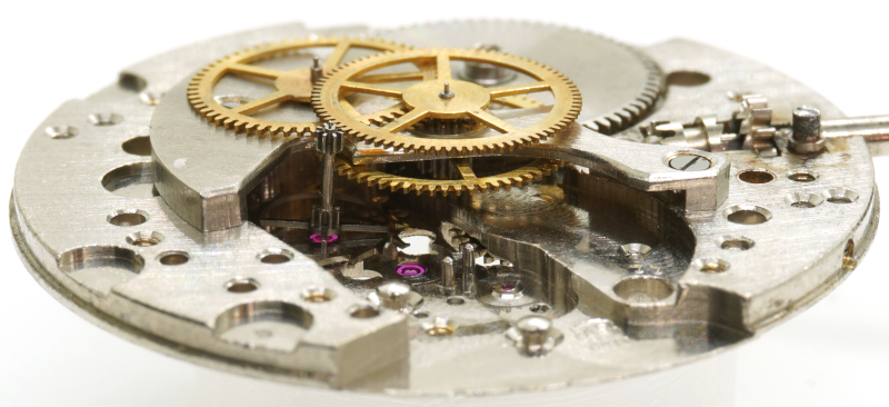side view of the gear train AS 1294: side view of the gear train