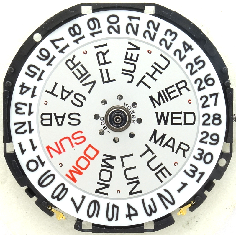 dial side w/o solar module Citizen E101M: dial side w/o solar module