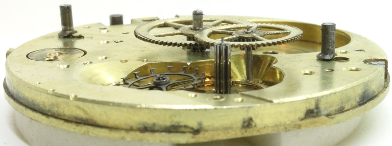 side view of the gear train Eclipse Type 1 18''': side view of the gear train