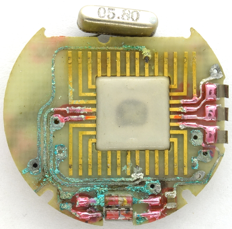 bottom of the circuit board Elektronika 3049: bottom of the circuit board