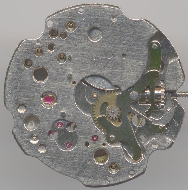 dial side view without date mechanism FE 233-66: dial side view without date mechanism