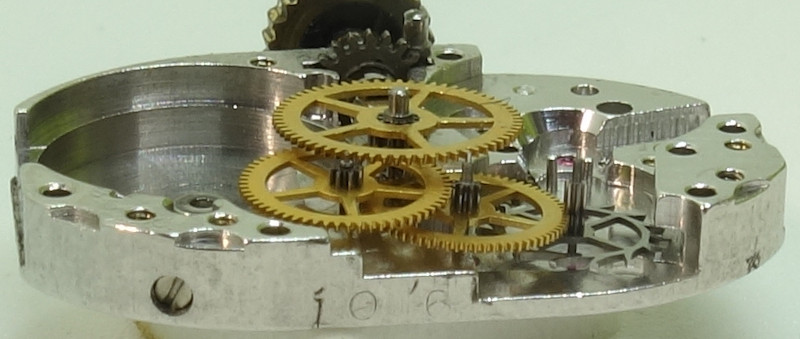 side view of the gear train GUB 63.4: side view of the gear train