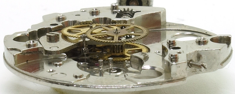 side view of the gear train HMT 0231: side view of the gear train