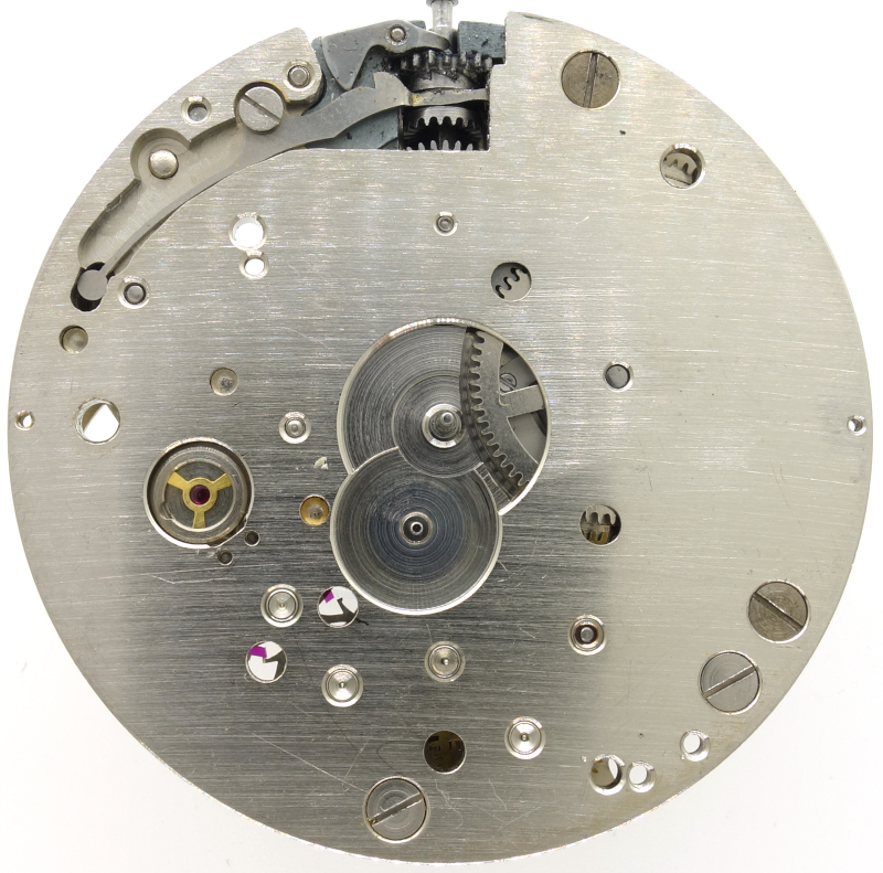 empty dial side Junghans J24: empty dial side