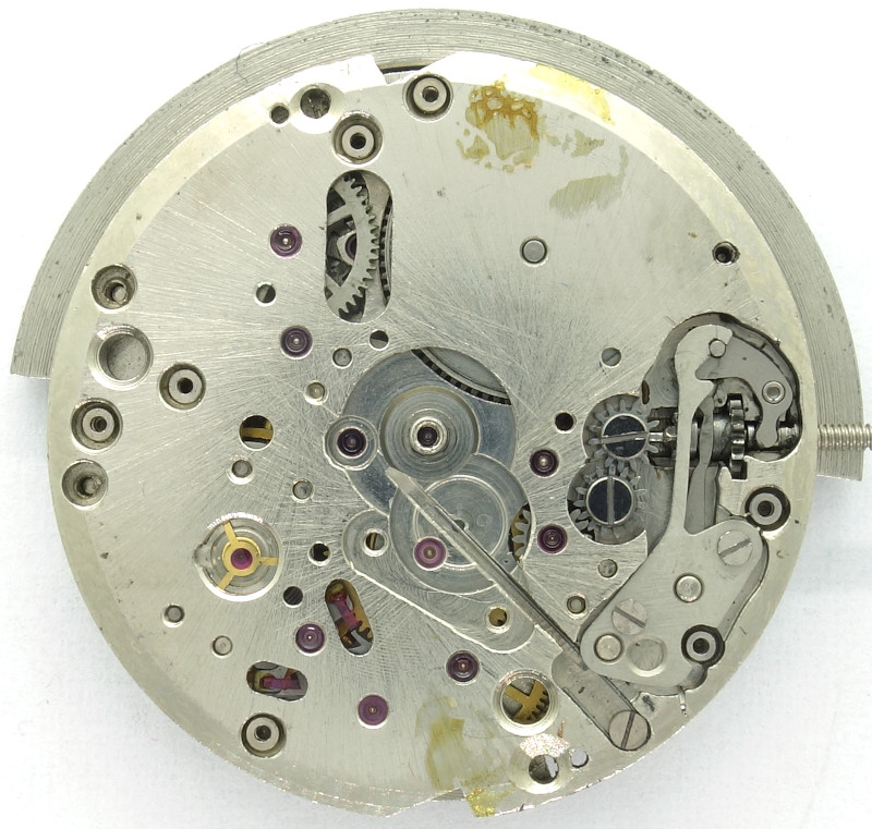 mostly empty dial side Poljot 2415: mostly empty dial side