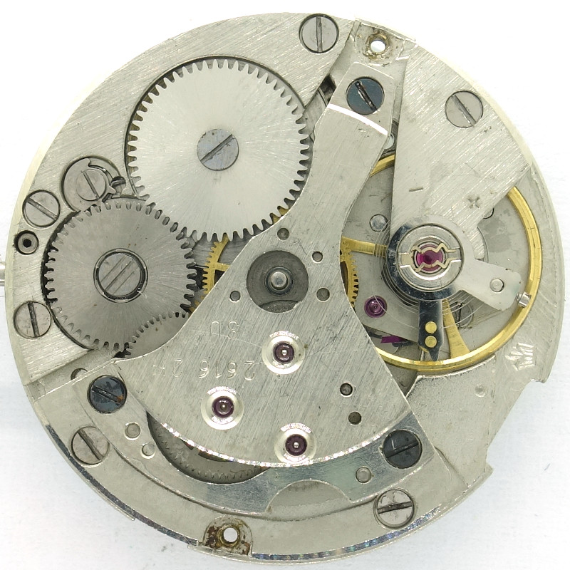 w/o oscillating weight Poljot 2616.2H: w/o oscillating weight