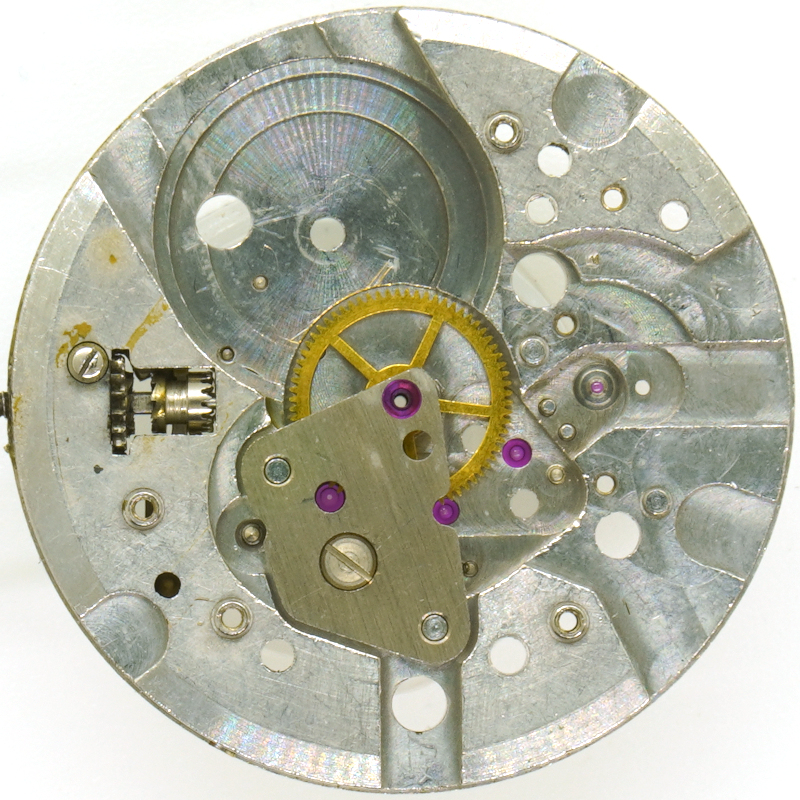 base plate with minute wheel PUW 61: base plate with minute wheel