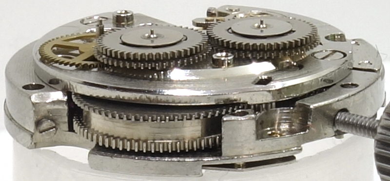 side view of the selfwinding gear train Ricoh 259: side view of the selfwinding gear train