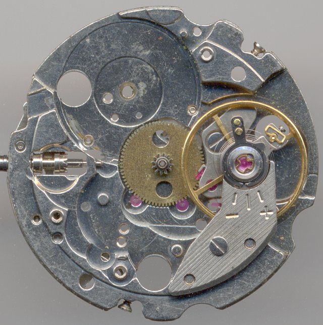 almost empty main plate Seiko 6308A: almost empty main plate