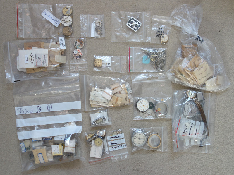 (almost) uncountable spare parts and movements