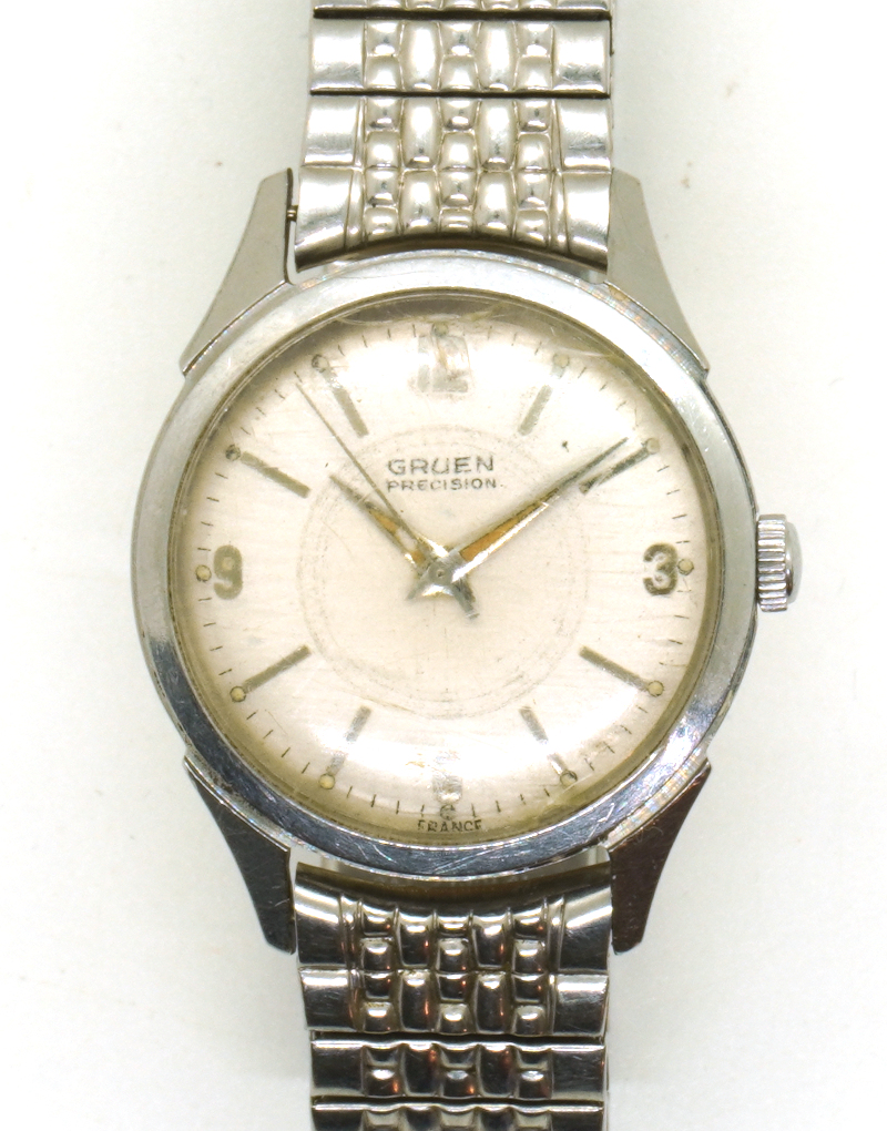 Gruen Precision gents watch (movement marked as "Gruen 515SS") Jeambrun 26D: Gruen Precision gents watch (movement marked as "Gruen 515SS")