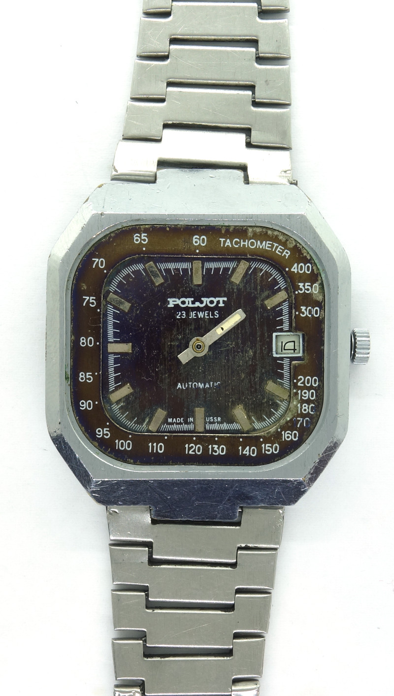 Poljot gents watch (crystal missing) Poljot 2616.2H: Poljot gents watch (crystal missing)